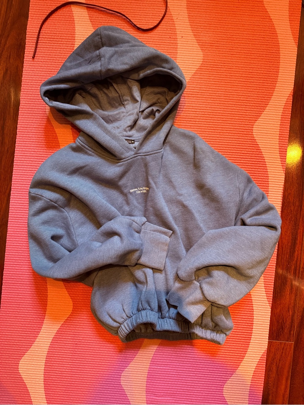 Cropped blue Zara Hoodie